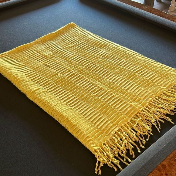 West Elm Yellow Throw - Picture 1 of 4